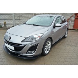 Накладки сплиттеры на пороги на Mazda 3 BL Sport